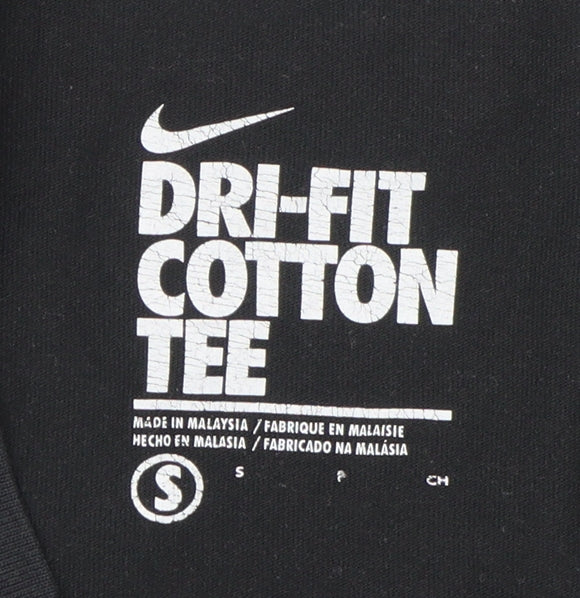 Womens UK Size S Nike Black Basic T-Shirt