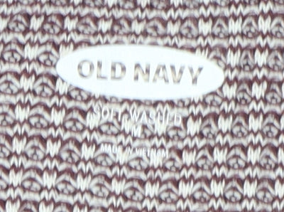 Old Navy Men's Red Henley Long Sleeve T-Shirt M