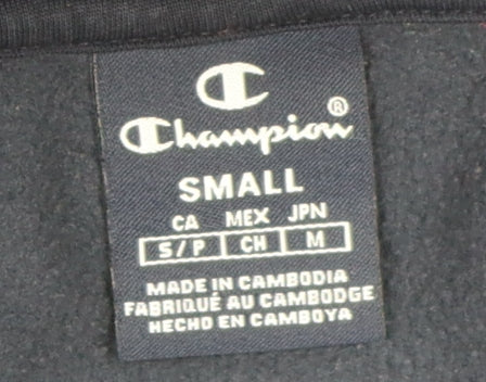 Mens UK Size S Champion Blue Pullover Hoodie