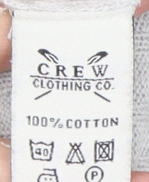 Crew Clothing Co. Women's Ivory Cotton Pullover Jumper Size 12