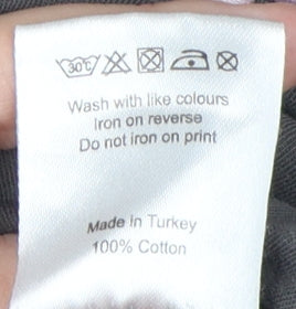 Nicce Men's Grey Medium Crew Neck Logo T-Shirt