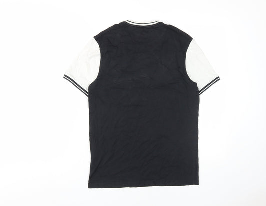 Lyle & Scott Men's Black Crew Neck T-Shirt, Size S, Cotton