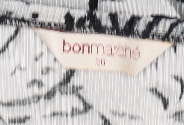 Bonmarche Women's Black & White Animal Print Tunic, Size 22
