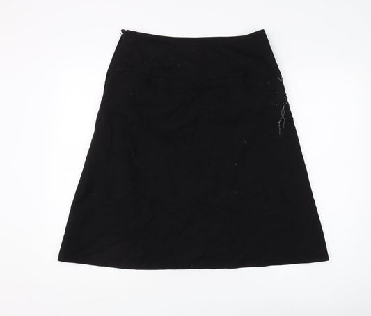 Next Women's Black A-Line Skirt Size 12