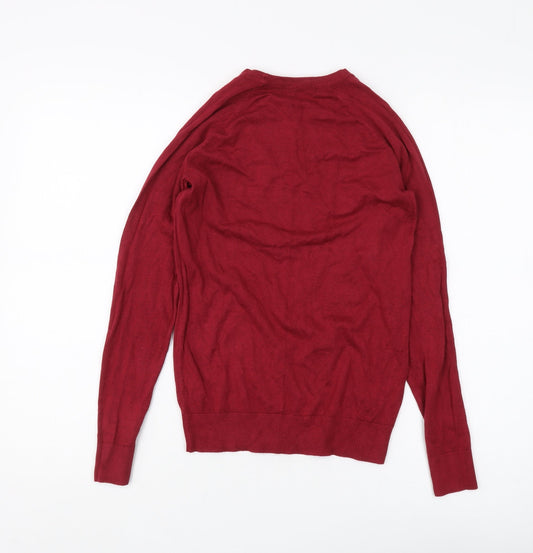 Womens UK Size 8 Dunnes Stores Red Pullover Jumper