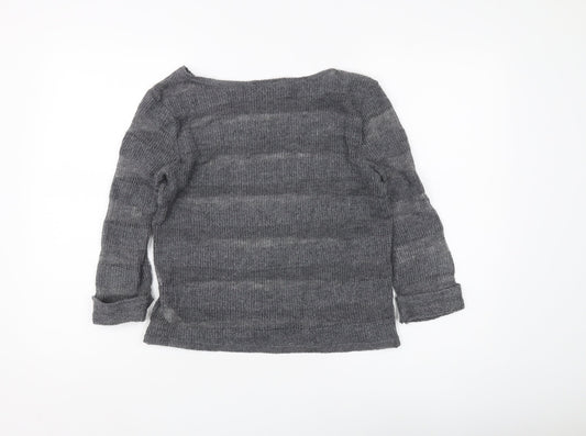Womens UK Size 8 Topshop Grey Pullover Jumper