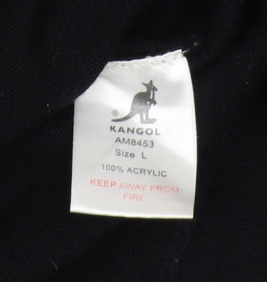 Kangol Men's Black L Pullover Jumper with Logo Accents