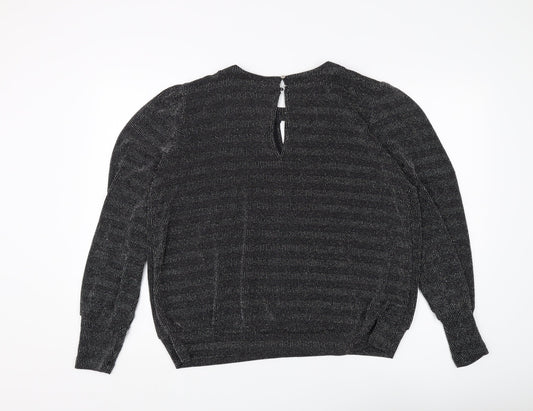 Womens UK Size L Oasis Black Pullover Jumper