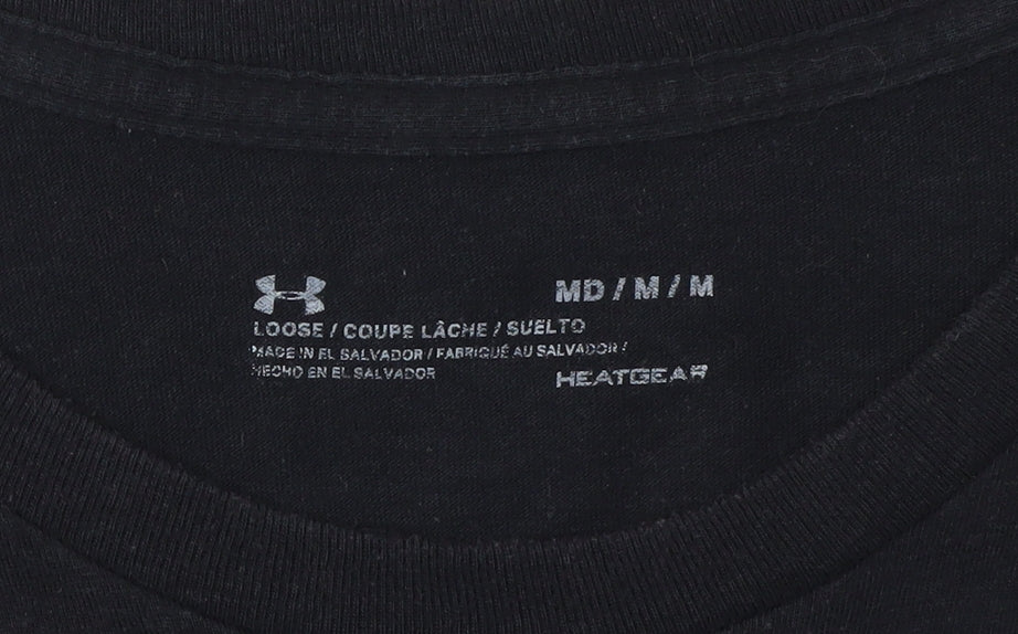 Under Armour Men's Black Relaxed Fit T-Shirt M