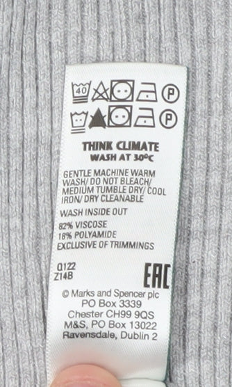 Womens UK Size 16 Marks and Spencer Grey Jumper Jumper