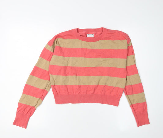 Noisy May Women's Multicoloured Striped Pullover M