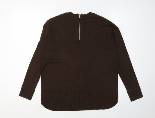 Womens UK Size XS H&M Brown Pullover Jumper