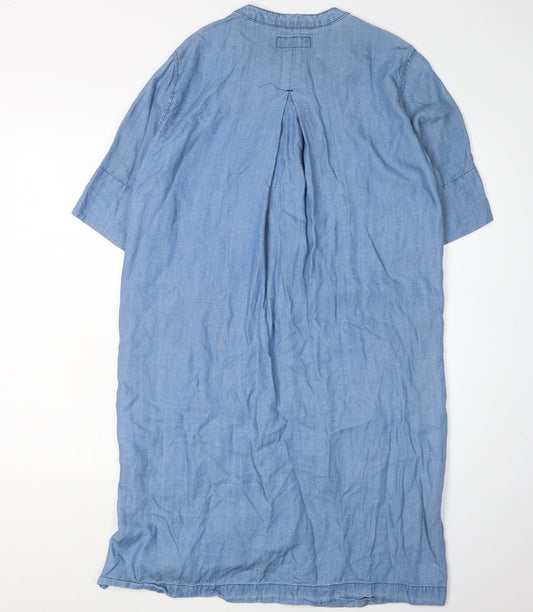 Warehouse Women's Blue Shirt Dress Size 10