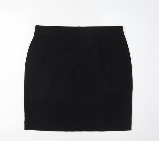 H&M Women's Black Pencil Skirt Size 12 Viscose Blend