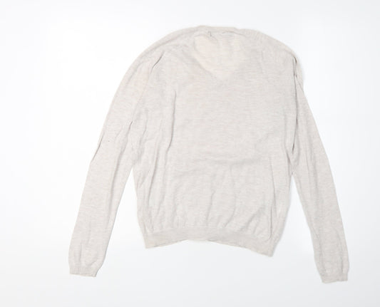 Womens UK Size XS Mango Beige Pullover Jumper
