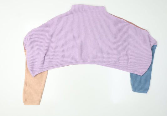 Womens UK Size S In the Style Multicoloured Cape Jumper