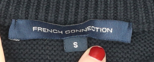 Womens UK Size S French Connection Black Pullover Jumper