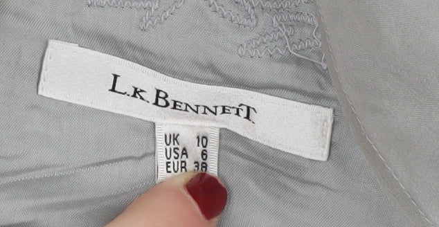 L.K. Bennett Women’s Grey Sheath Dress Size 10