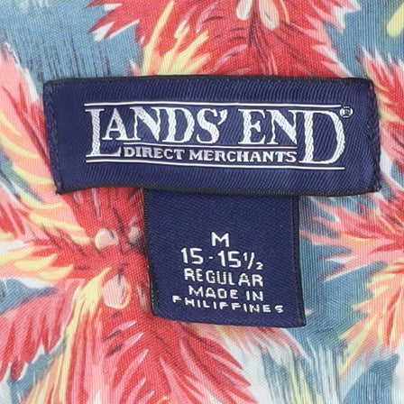 Lands' End Men's Multicoloured Hawaiian Shirt M