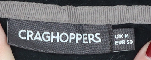 Brand and care label for Craghoppers Black Fleece unisex m pullover sweatshirt