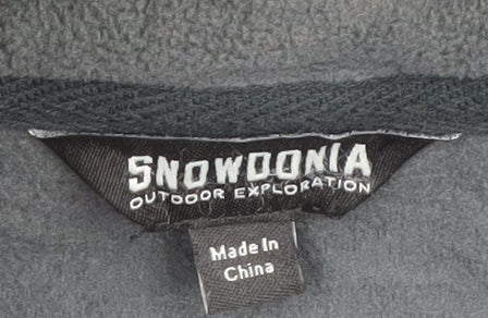 Snowdonia Men's Black XL 1/4 Zip Fleece Sweatshirt