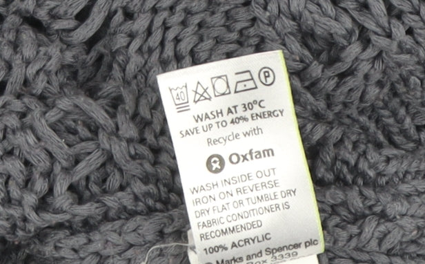 Womens UK Size 14 Marks and Spencer Grey Cardigan Jumper