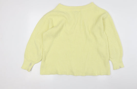Womens UK Size M NEXT Yellow Pullover Jumper
