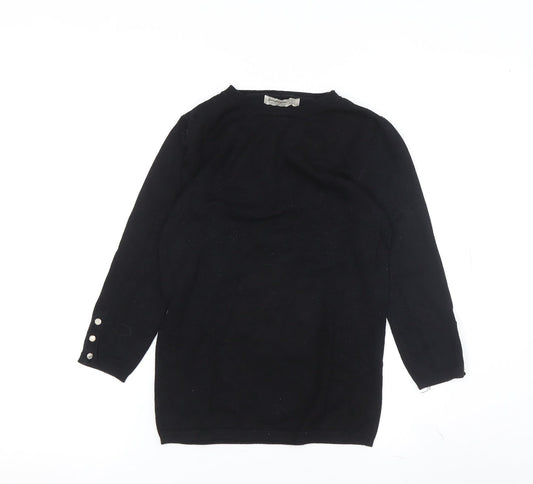 Womens UK Size 10 Stradivarius Black Pullover Jumper