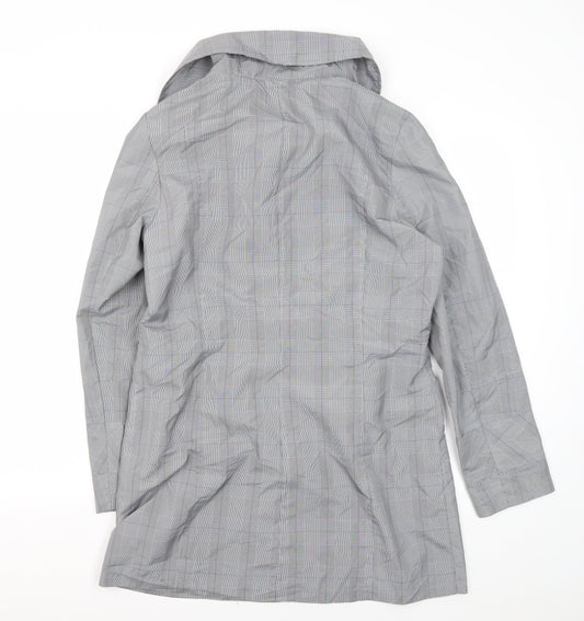 Lakeland Women's Grey Mid-Length Rain Coat Size 12