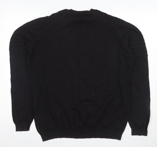 Firetrap Men's Black XL Pullover Jumper