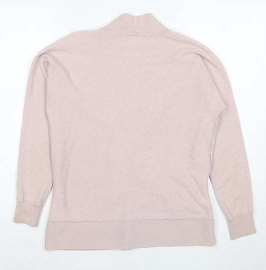 Womens UK Size 10 White Label Pink Wrap Jumper