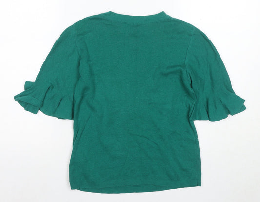 Womens UK Size S Oasis Green Basic T-Shirt