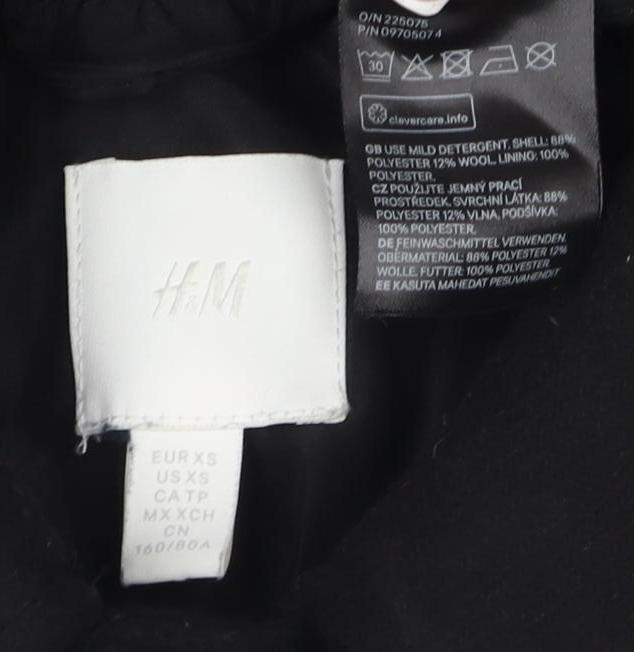 Mens UK Size 2XS H&M Black