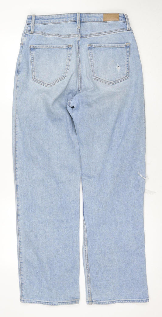 Hollister Women's Blue High-Rise Mom Jeans, Size 7