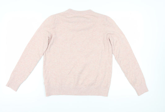 Womens UK Size S Marks and Spencer Pink Pullover Jumper