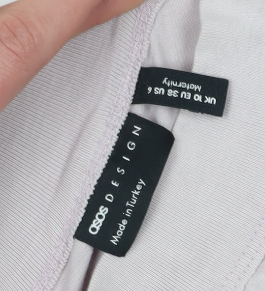 ASOS DESIGN Women’s Purple Maternity Blouse Size 10