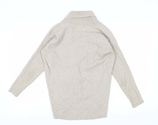 Womens UK Size 14 Marks and Spencer Beige Cardigan Jumper
