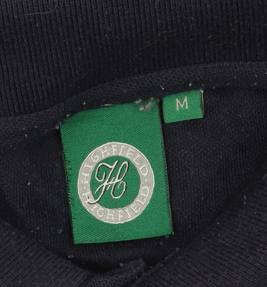 Highfield Men's Blue Polo Shirt Medium, Short Sleeve