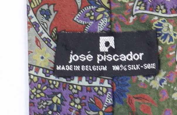 José Piscador Multicoloured Floral Silk Men's Tie