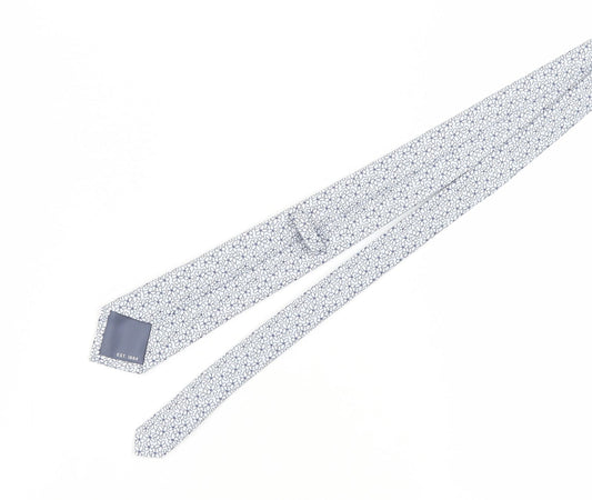 Marks and Spencer Men's White Floral Slim Tie One Size