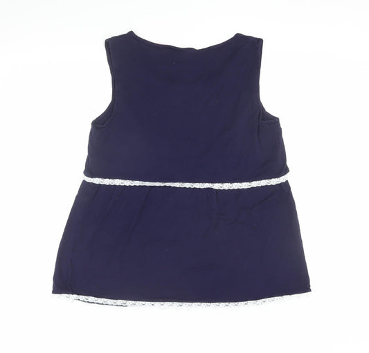 Womens UK Size L JoJo Maman Bébé Blue Tank