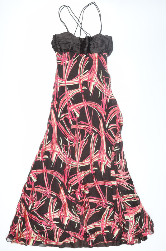 Monsoon Women’s Multicoloured Silk Slip Dress, Size 8