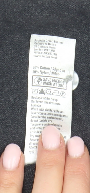 Burton Men’s Black Cardigan, M, Cotton Blend