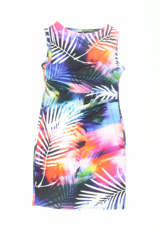 Additional front view of Wallis Women's Multicoloured, size 10, Sheath Dress