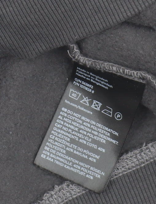 H&M Women's Black M Paris Sweatshirt