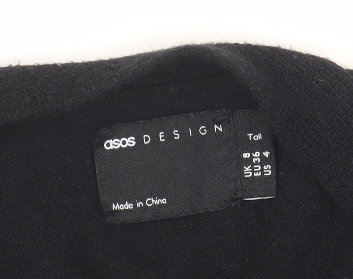 ASOS DESIGN Women’s Black Tall Cardigan Size 8