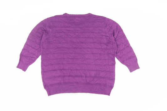 Country Casuals Women’s Purple Pullover Jumper M