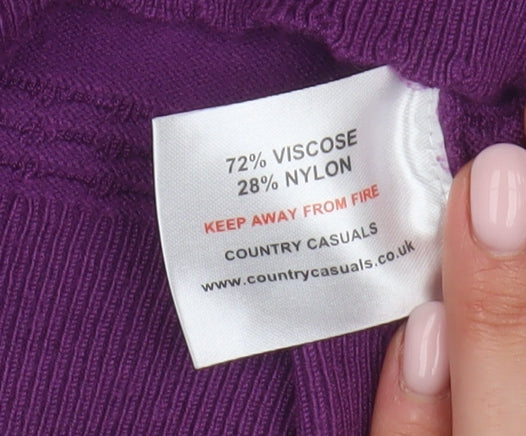 Country Casuals Women’s Purple Pullover Jumper M