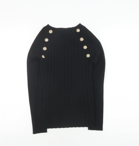 Womens UK Size S Quiz Black Jumper