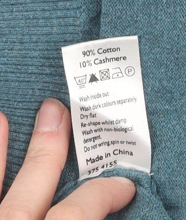 John Lewis Men's S Blue Pullover V-Neck Jumper